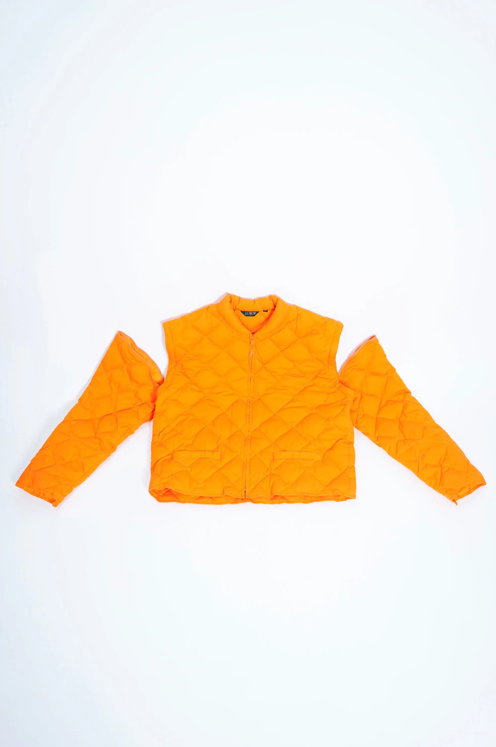 90's ”J.CREW” -Detachable Sleeve Down Jacket-