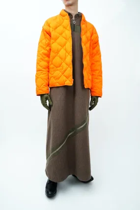 90's ”J.CREW” -Detachable Sleeve Down Jacket-