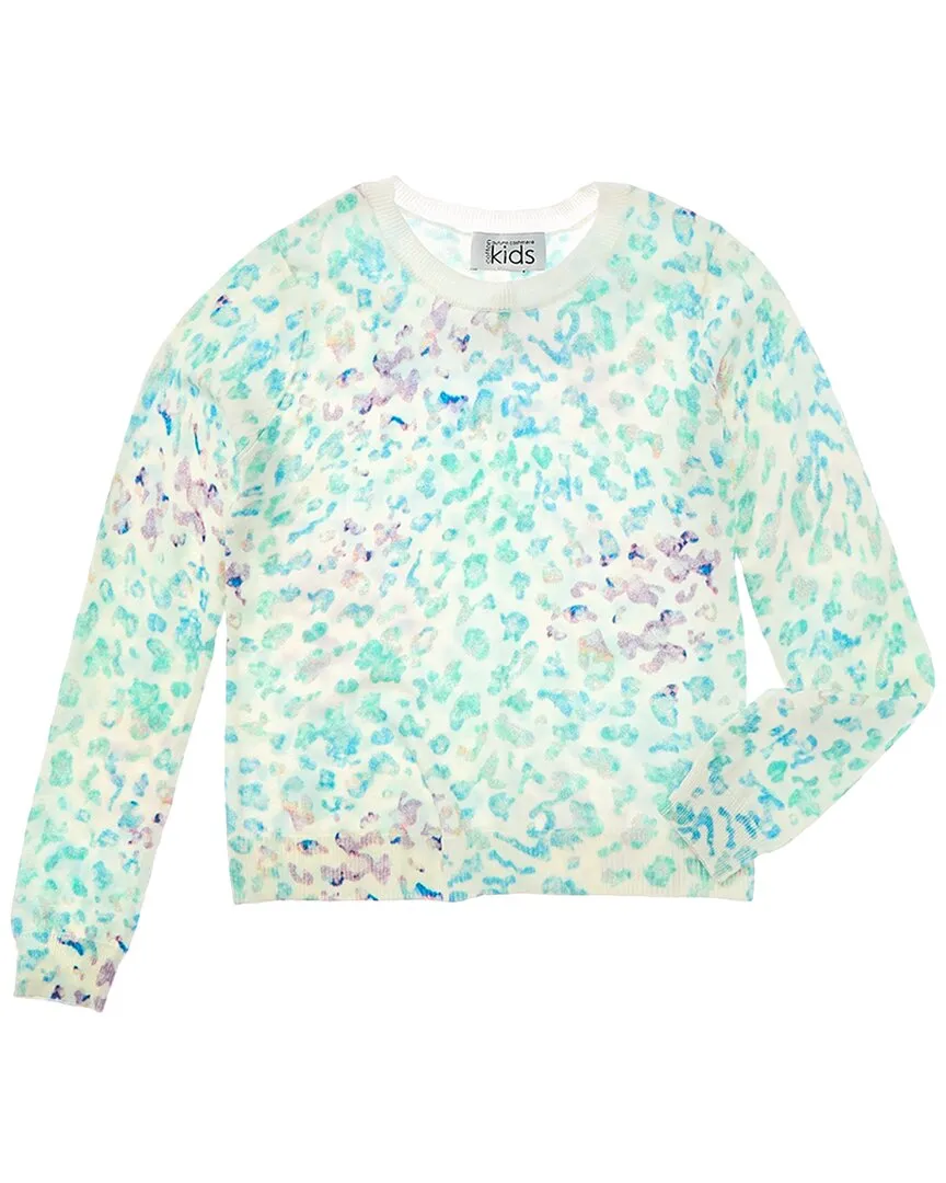 Autumn Cashmere Leopard Print Cashmere-Blend Sweater