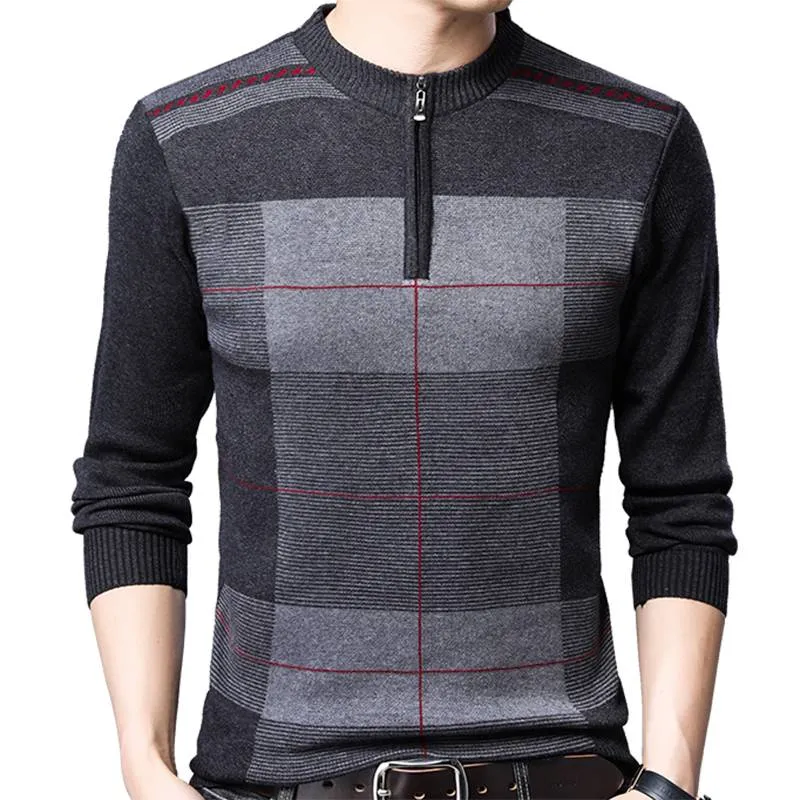 Big Plaid Patterned Flat Knitted Sweater