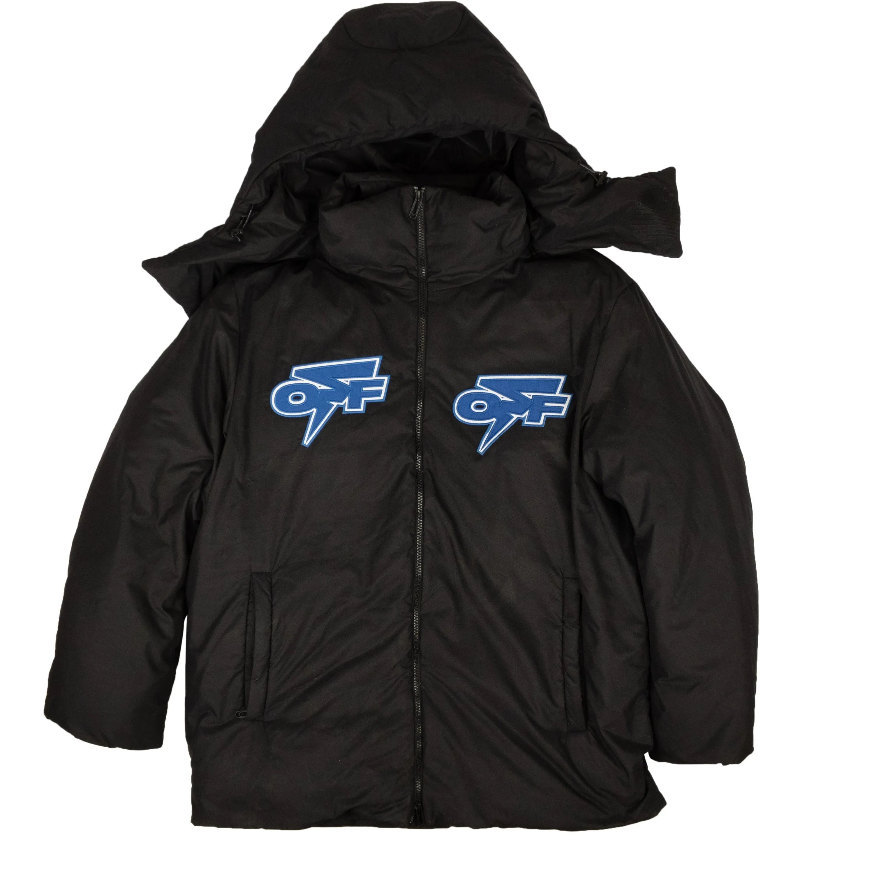 Black And Blue Thunder Down Jacket