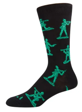 Black and Green Army Men Socks (Men's)