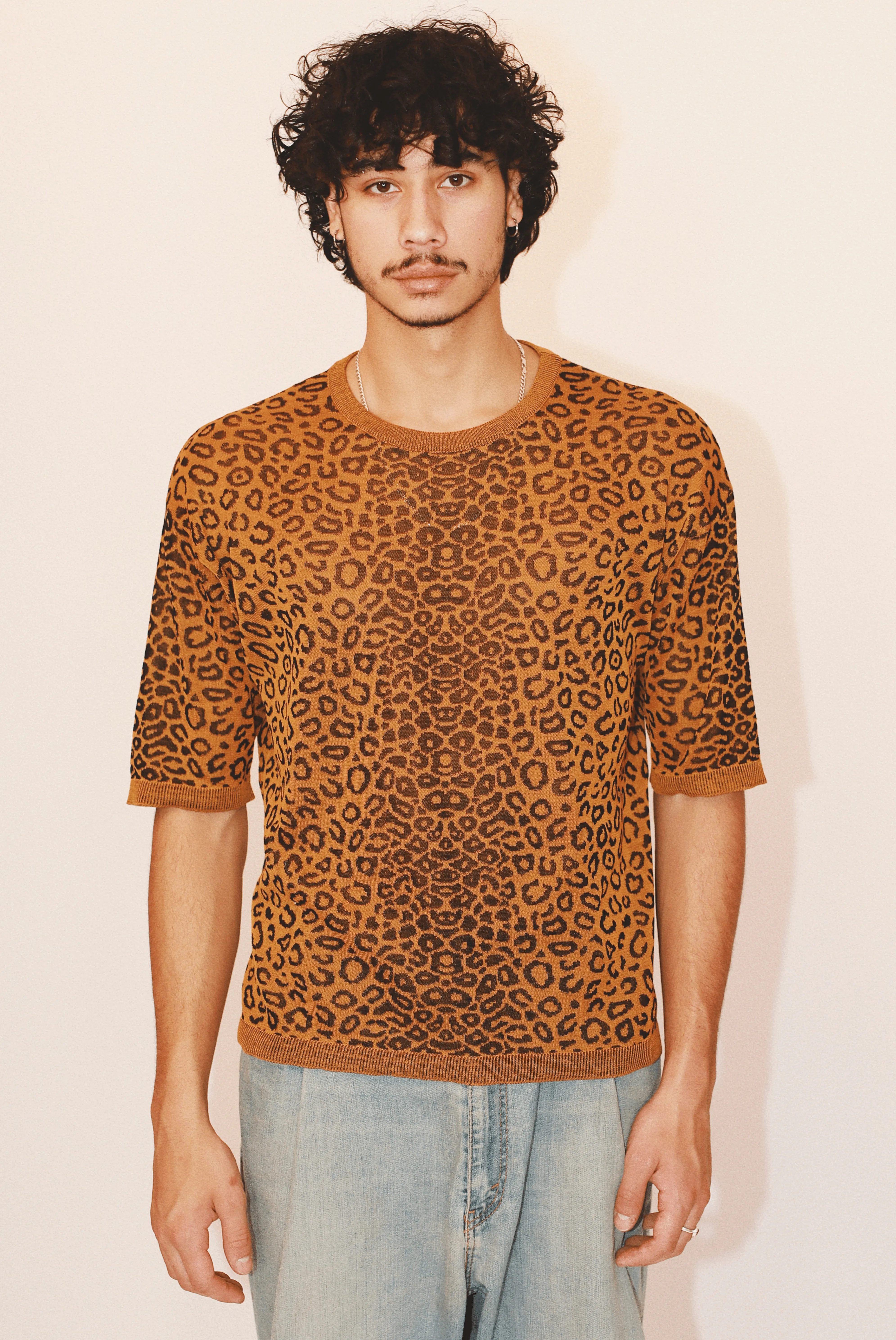 Camilla Leopard Crewneck in Organic Cotton