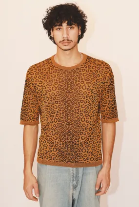 Camilla Leopard Crewneck in Organic Cotton