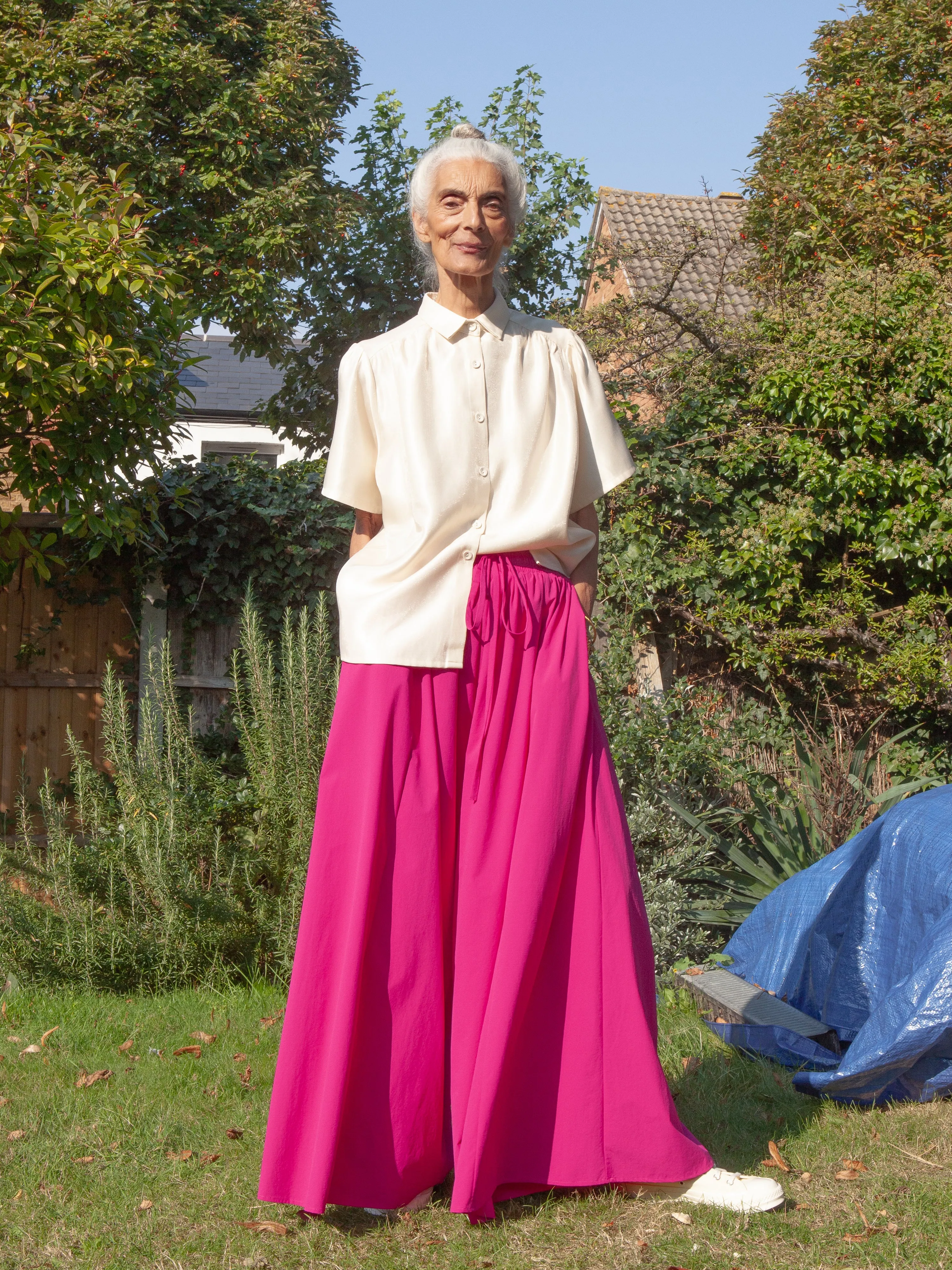 Charlie Pink Wide-Leg Palazzo Pants