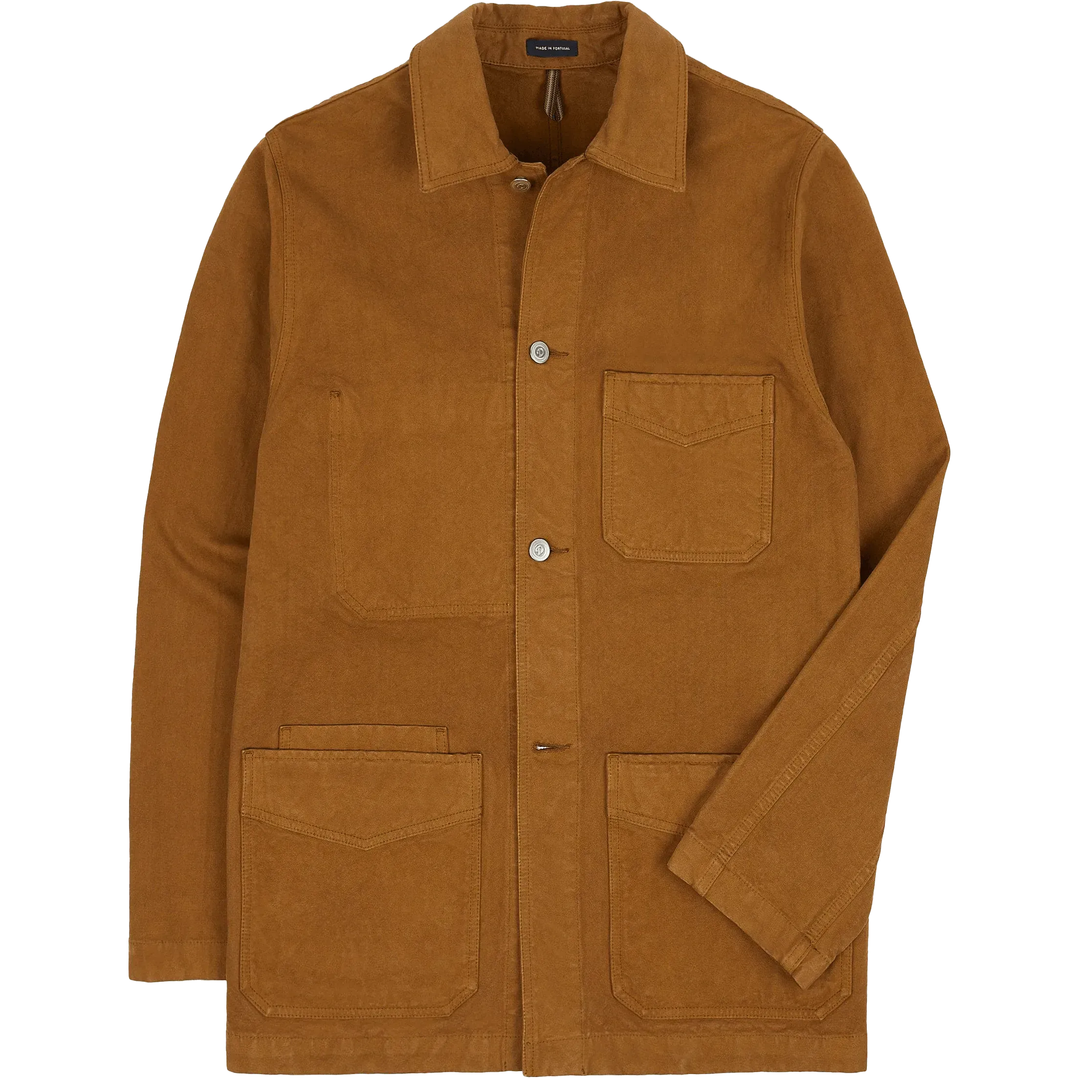 Duck Cotton Canvas Chore Jacket - Tobacco