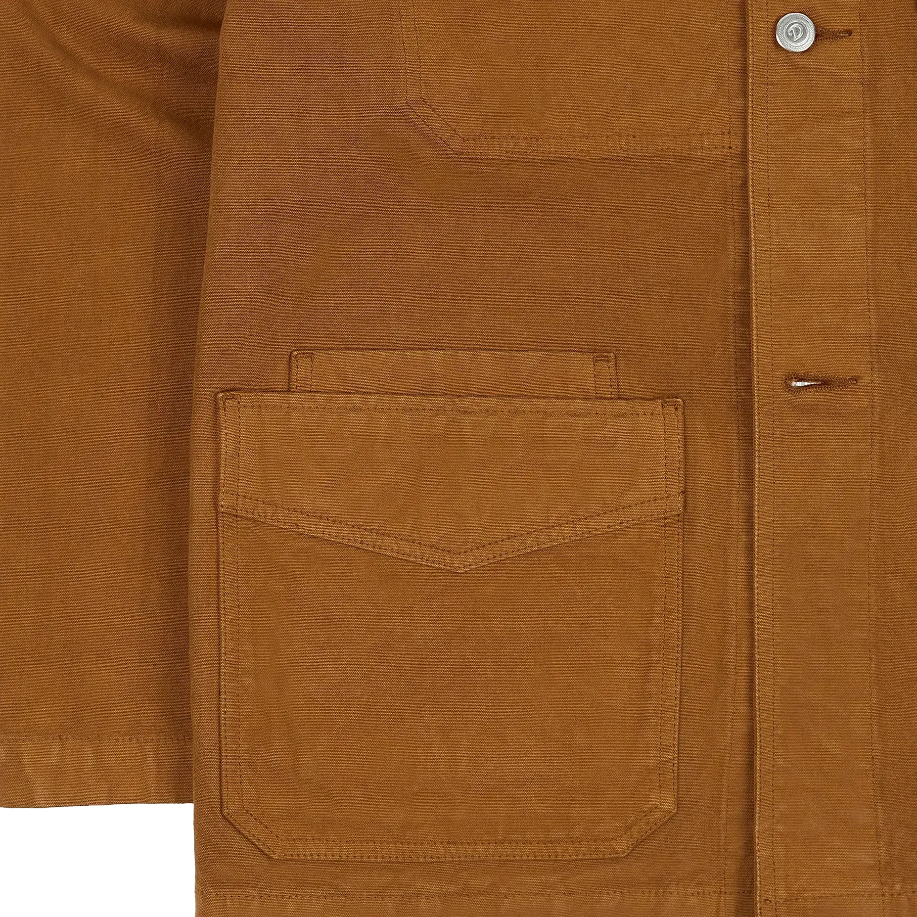 Duck Cotton Canvas Chore Jacket - Tobacco