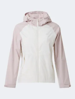 Erke Padded Windreaker Women Outdoor Jacket White/Lilac