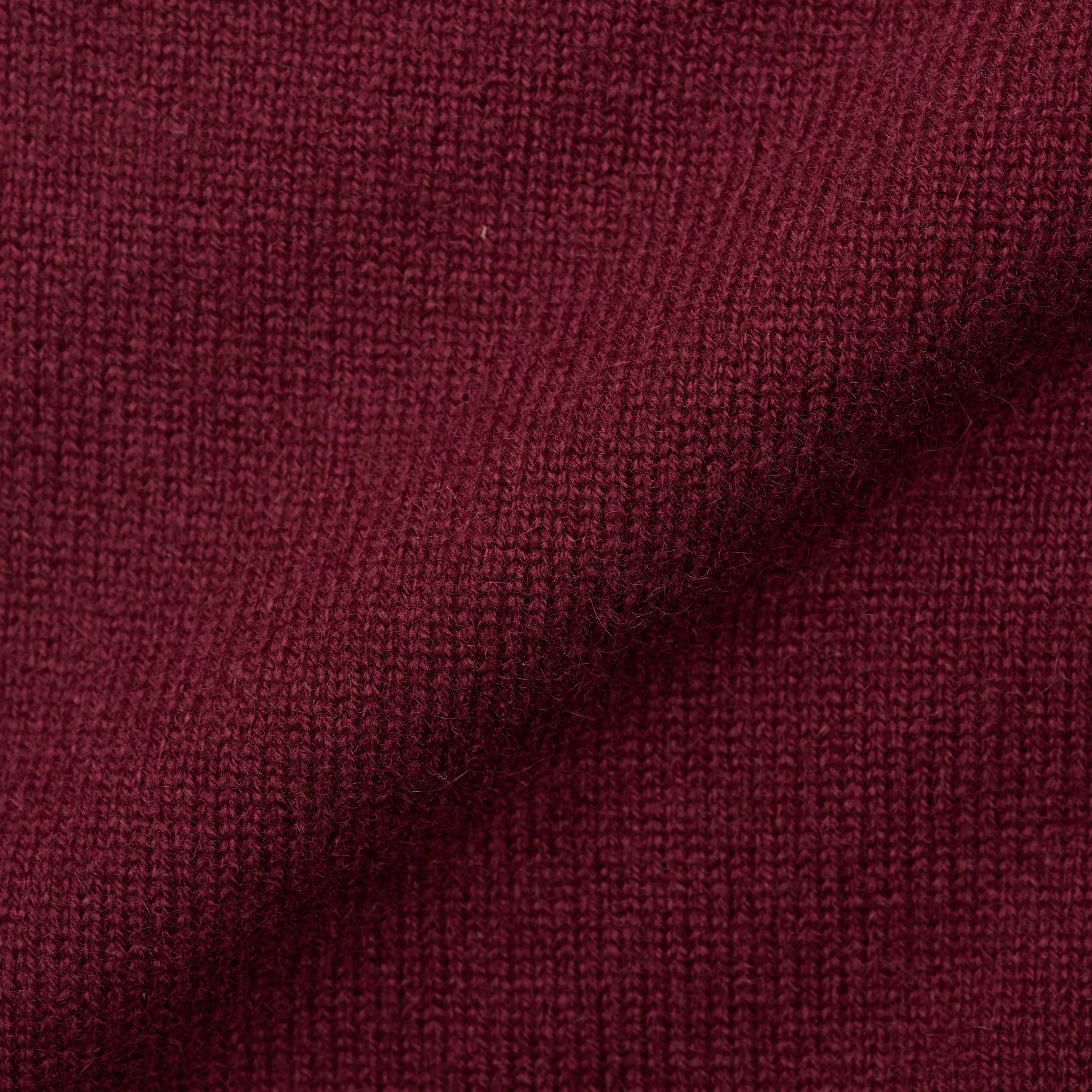 FEDELI Crimson Cashmere V-Neck Sweater EU 46 NEW US XS Slim Fit