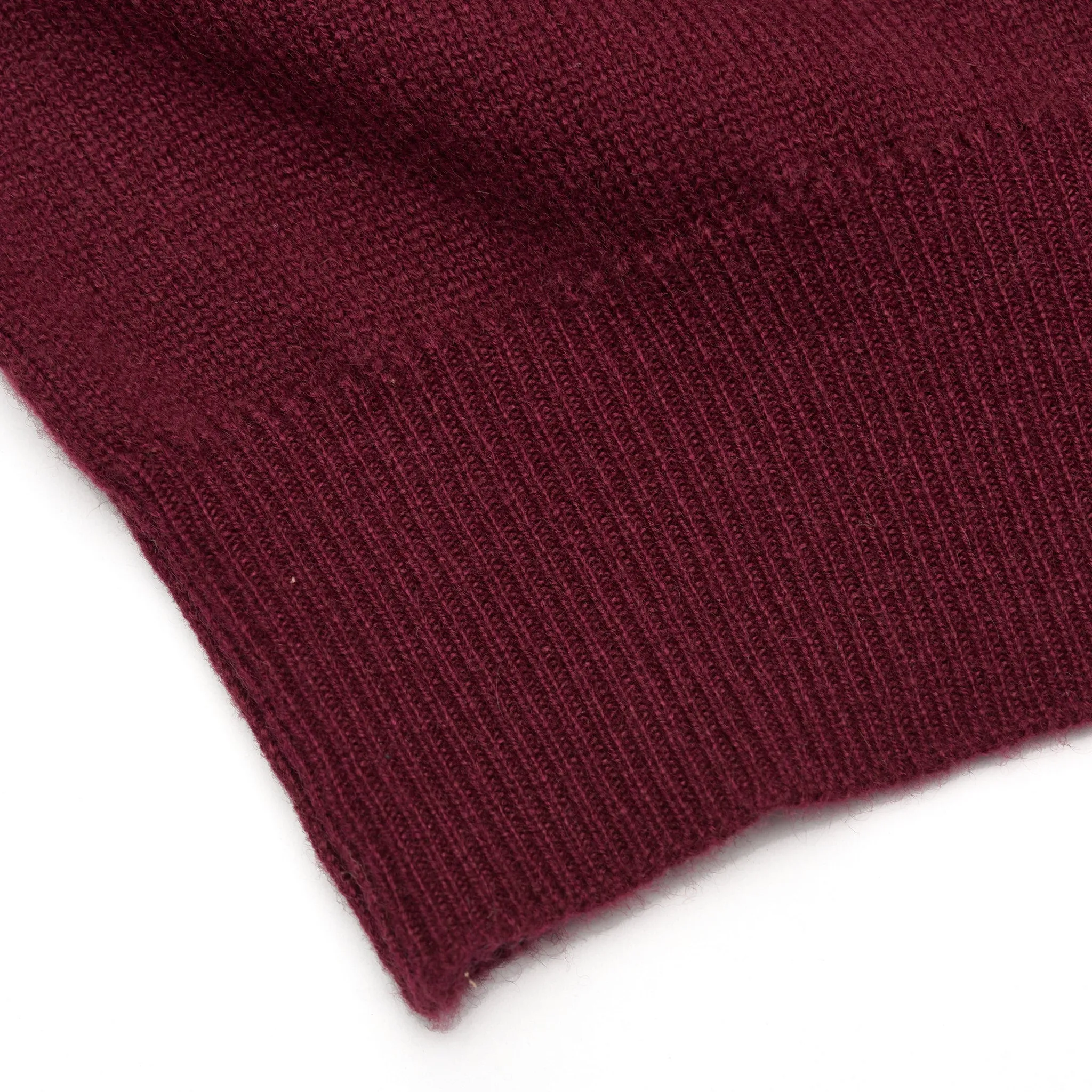 FEDELI Crimson Cashmere V-Neck Sweater EU 46 NEW US XS Slim Fit