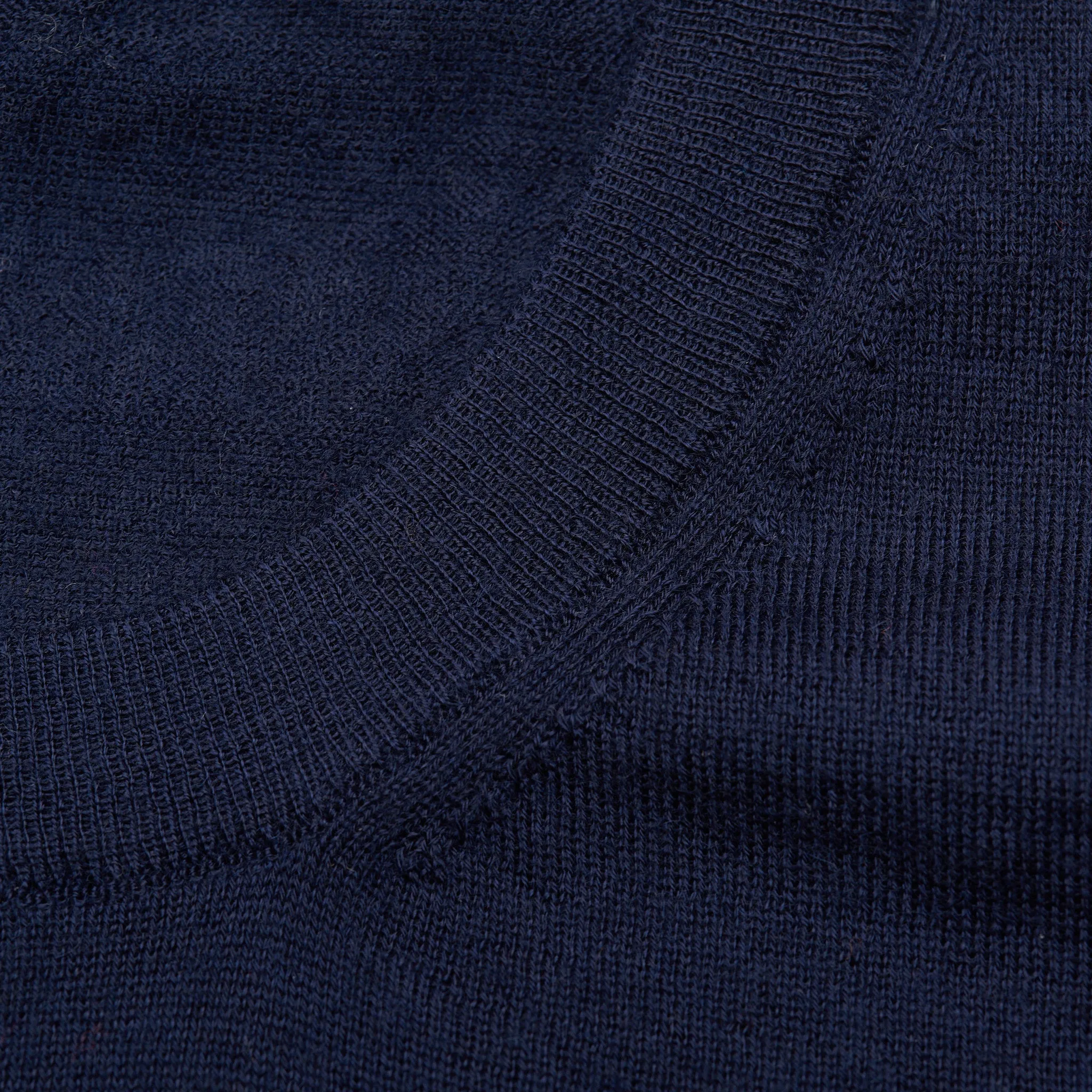 FEDELI Navy Blue Cashmere Crewneck Sweater EU 60 NEW US 4XL