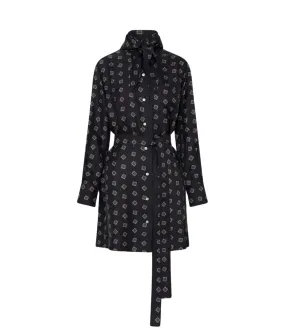 Floulard Print Dress in North Sea