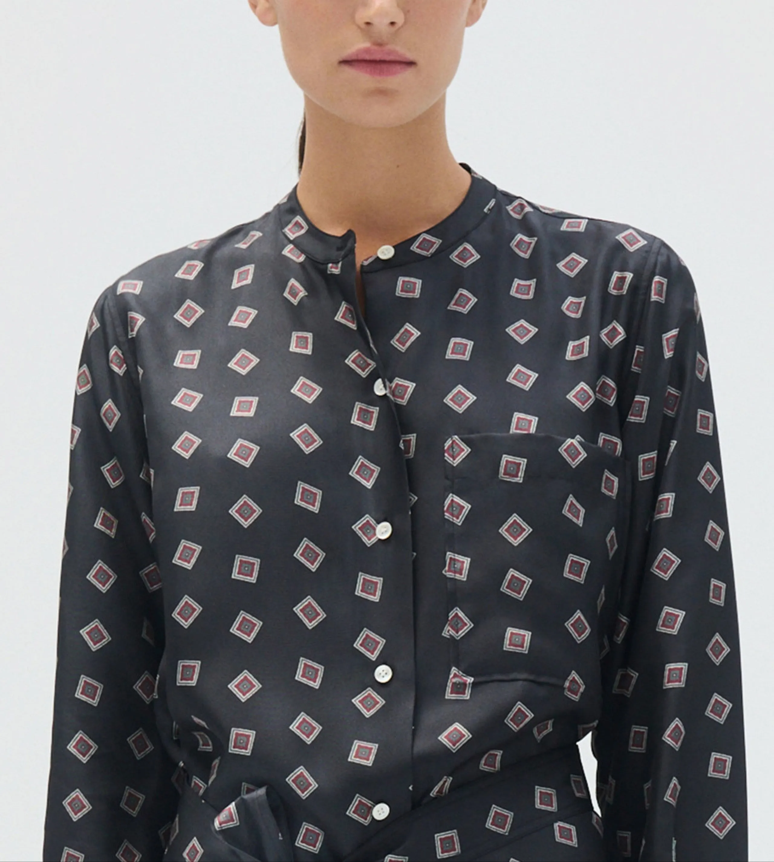 Floulard Print Dress in North Sea