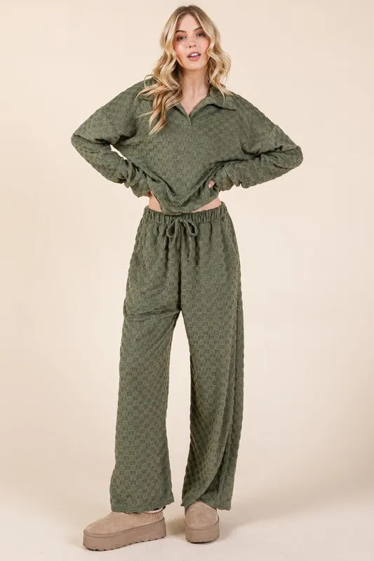 Green Checkered Pants  *Wear as a set