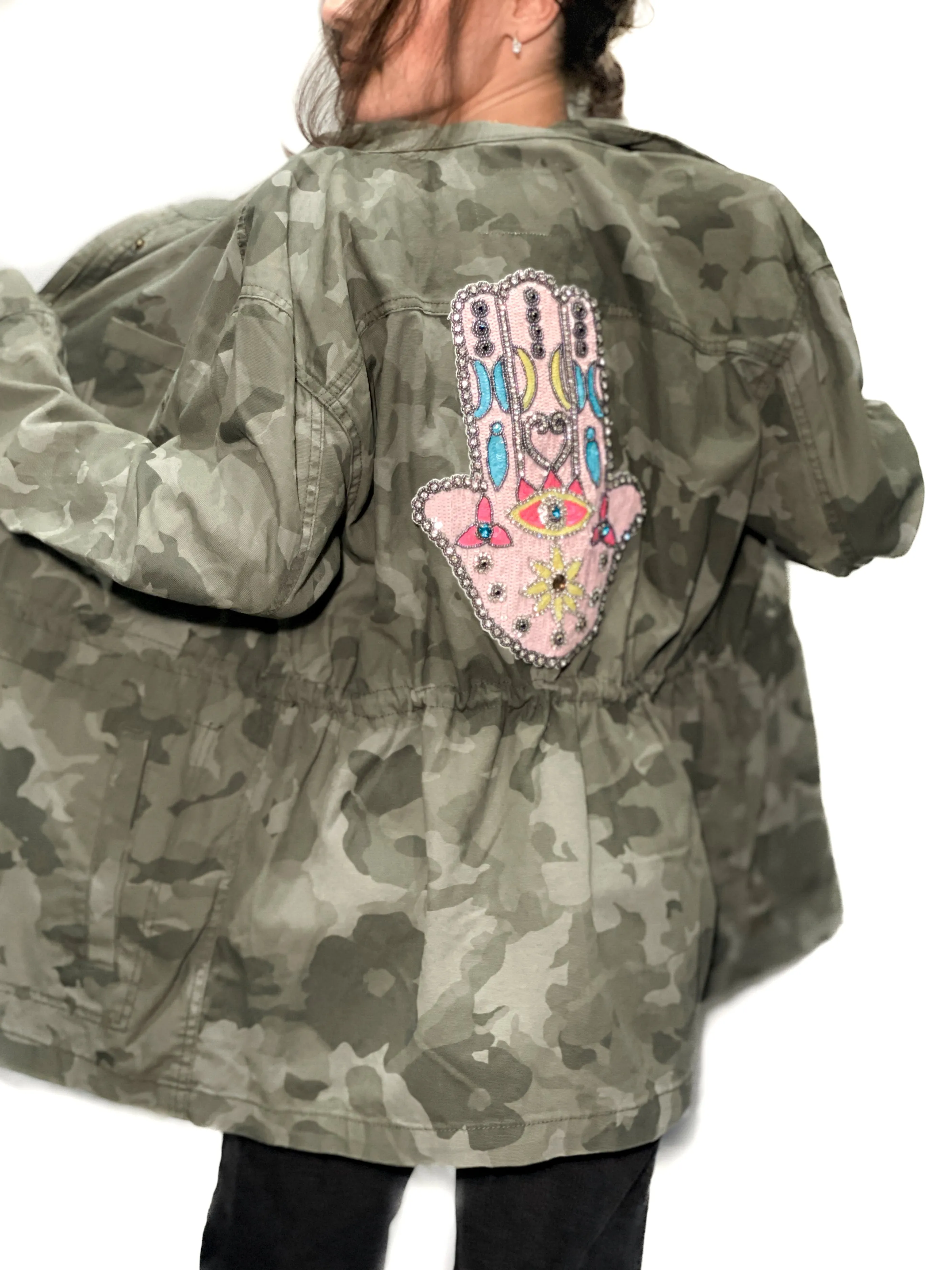 Hamsa Patch Army Jacket