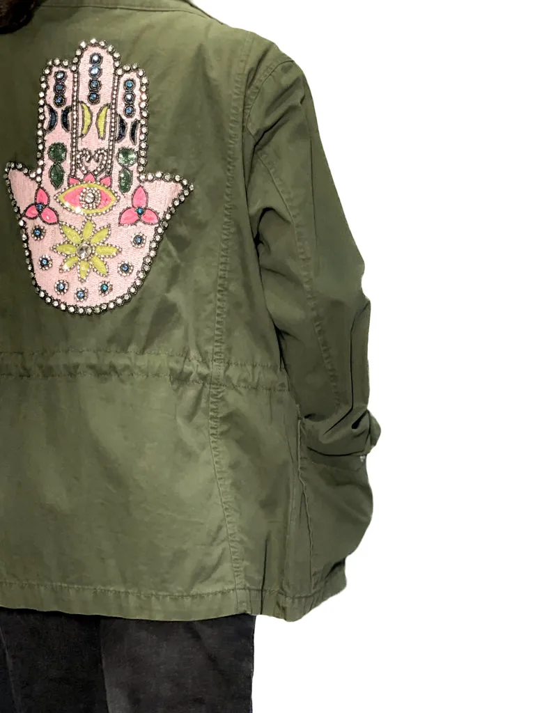 Hamsa Patch Army Jacket