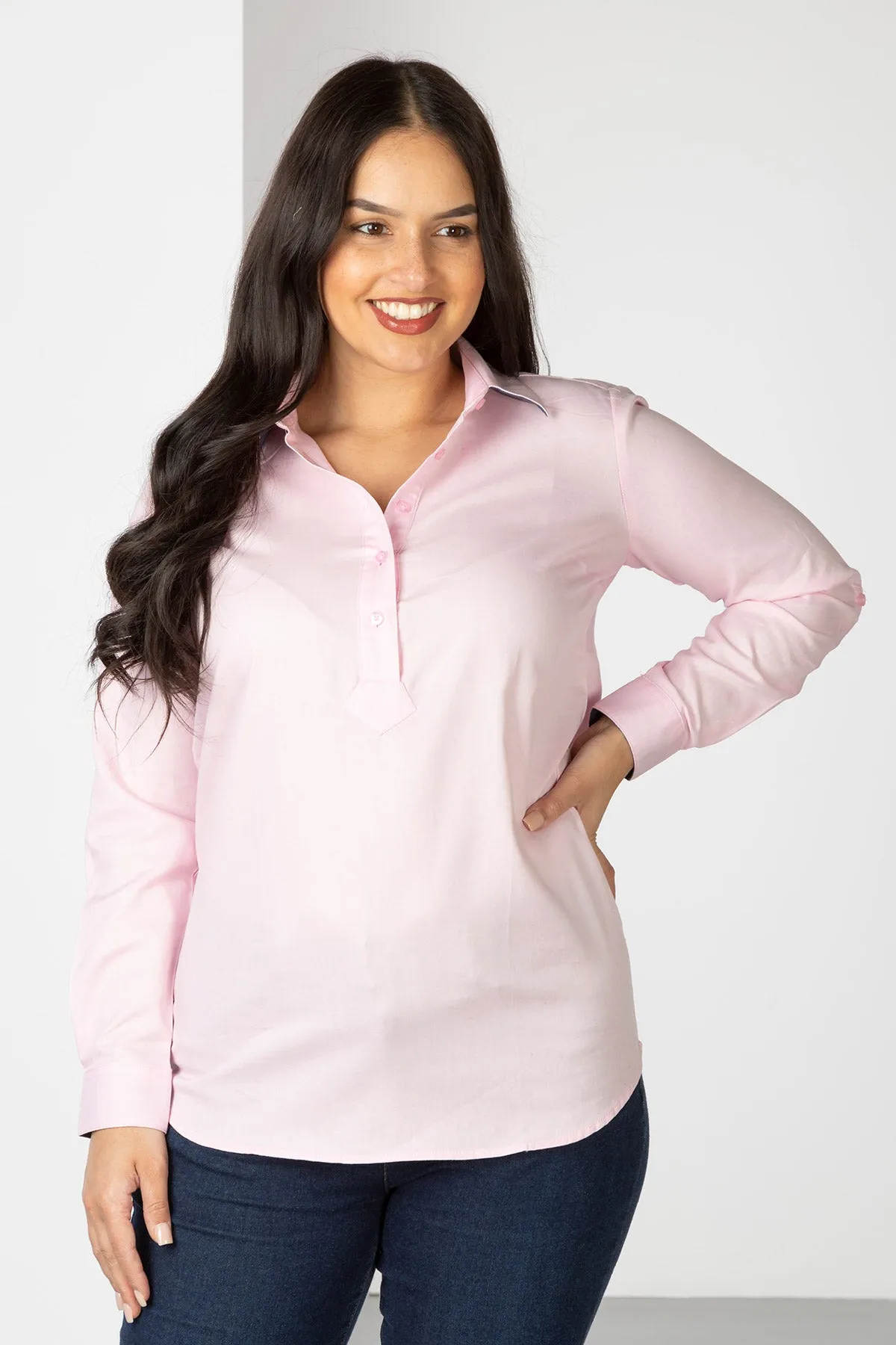 Ladies Plain Overhead Country Shirt - Hannah