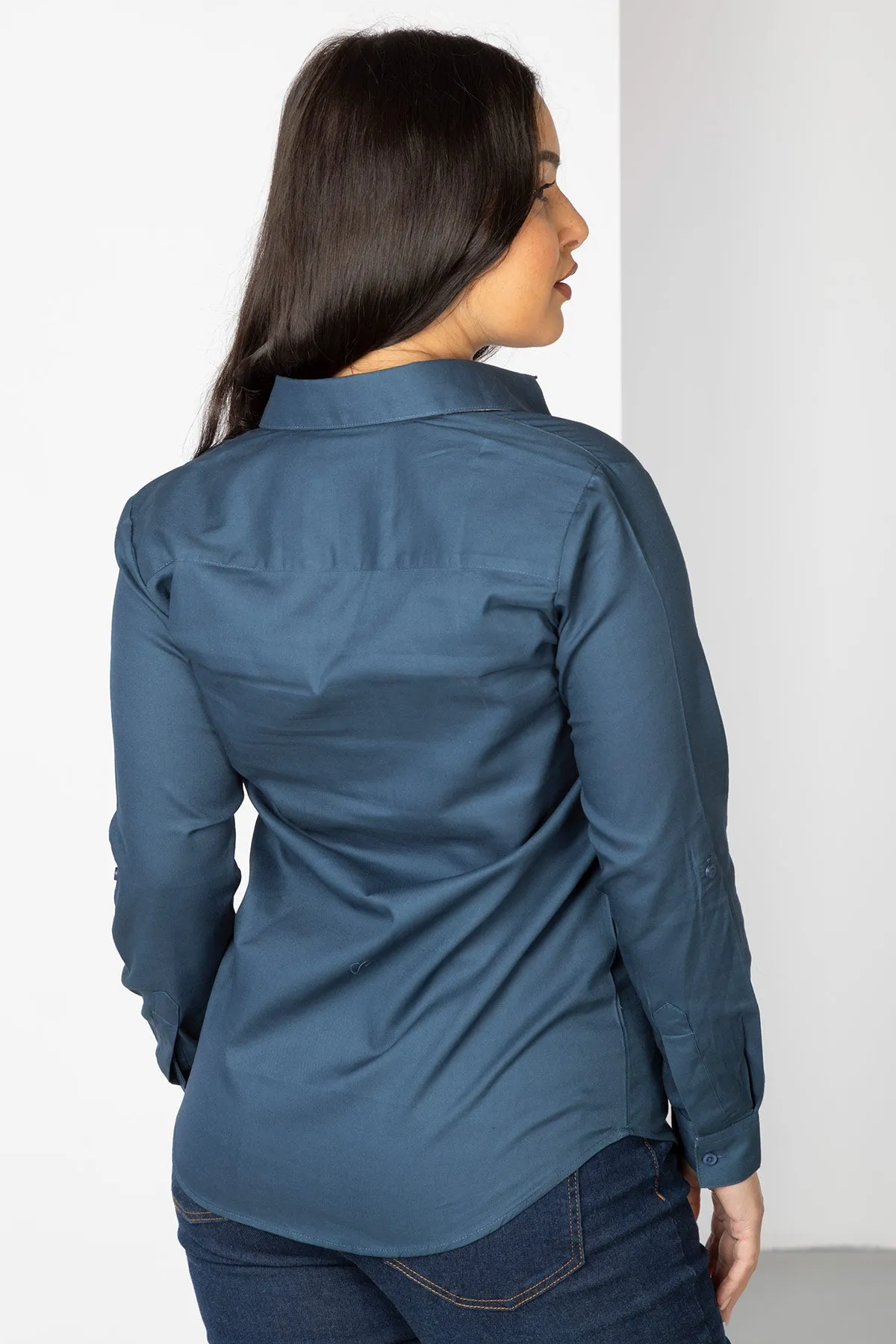 Ladies Plain Overhead Country Shirt - Hannah
