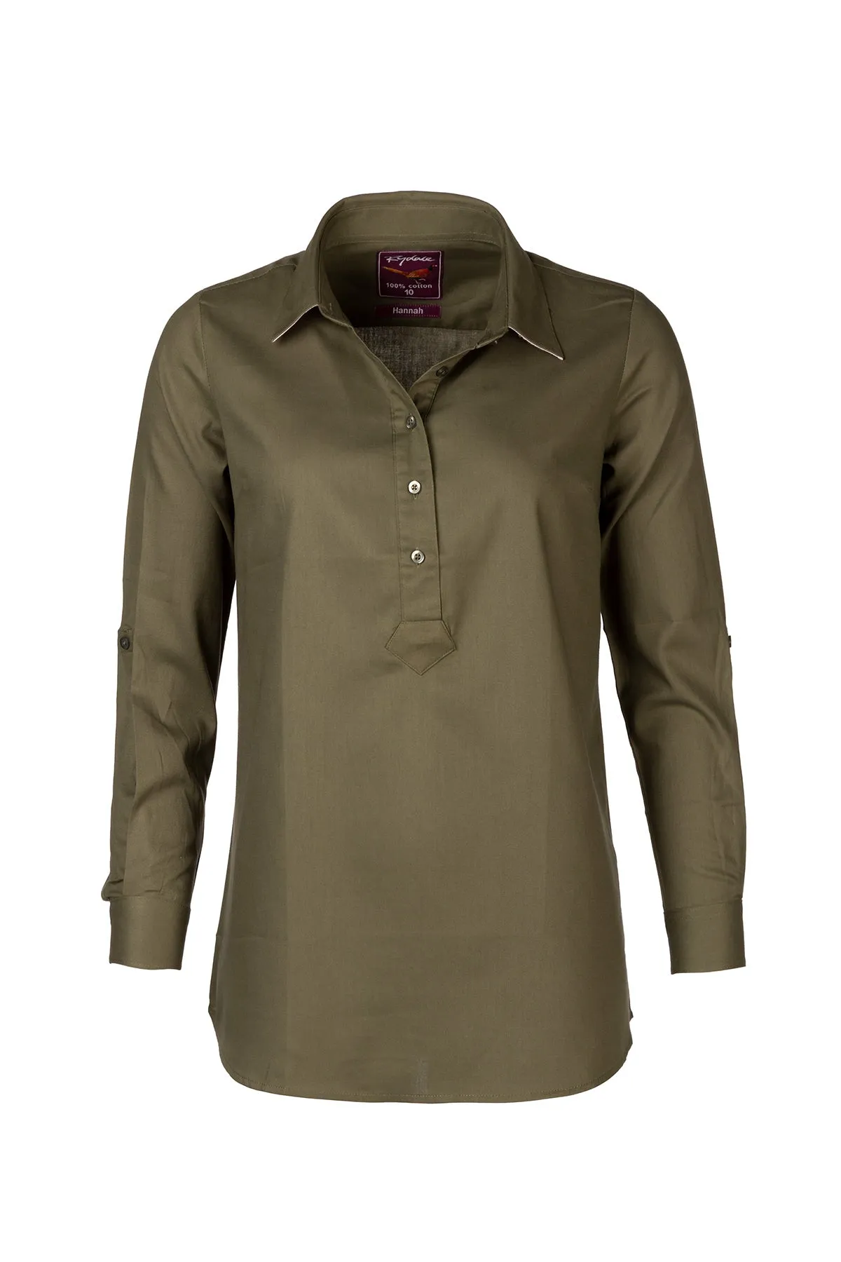 Ladies Plain Overhead Country Shirt - Hannah