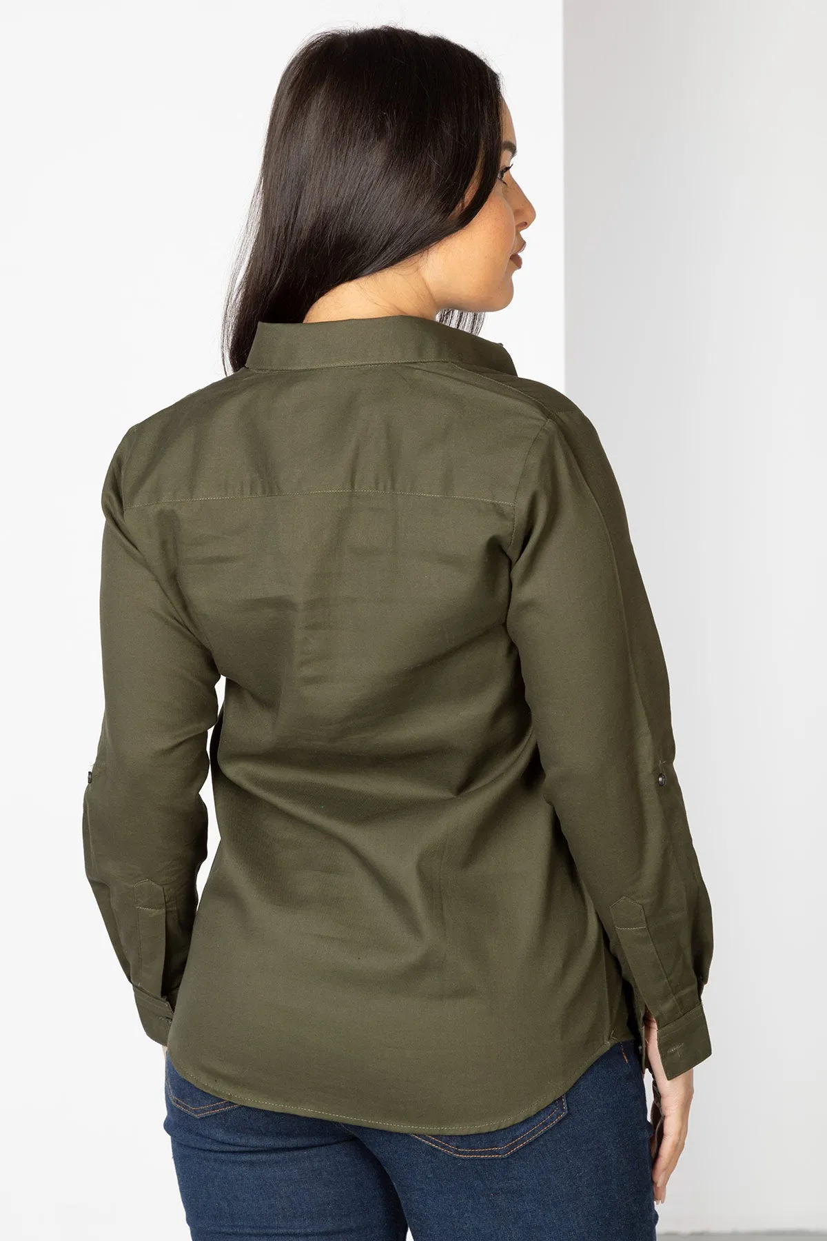 Ladies Plain Overhead Country Shirt - Hannah