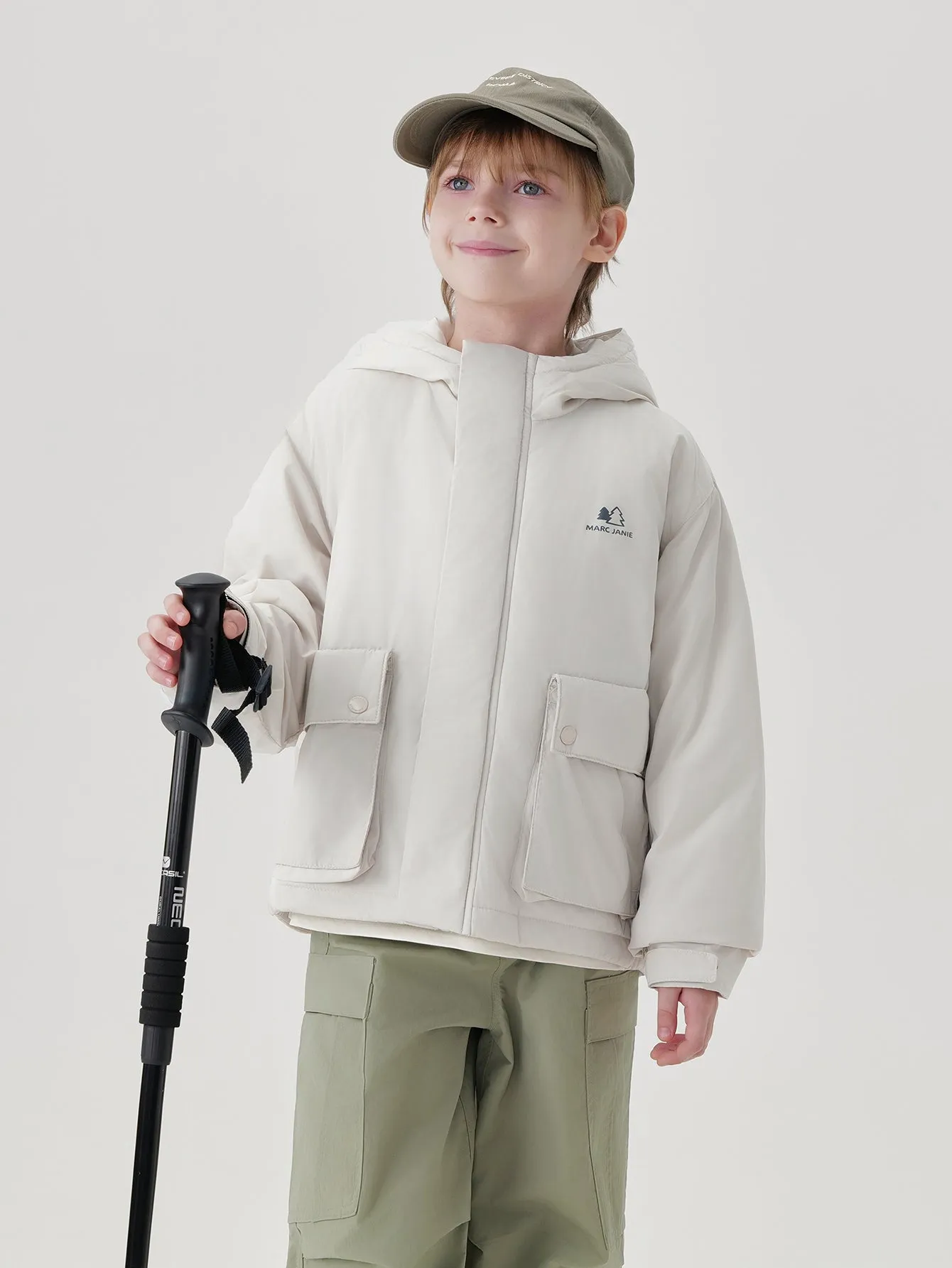 MARC & JANIE Boys Zip Up Hooded Padded Jacket 241191