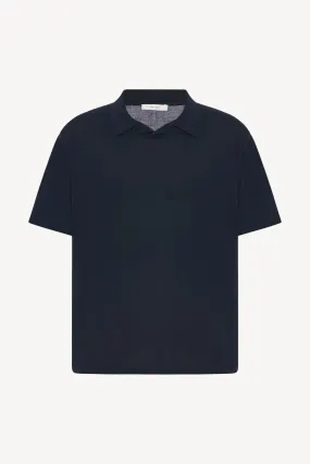 Mauro Top in Wool - Dark Navy