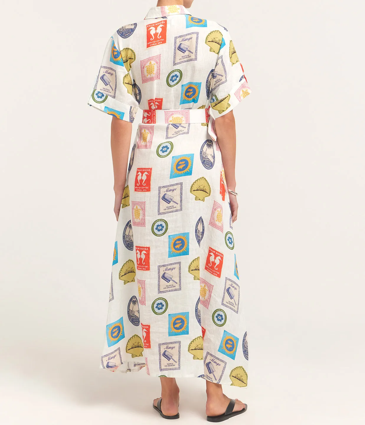 Memento Dress in Holiday Stamp