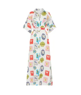 Memento Dress in Holiday Stamp