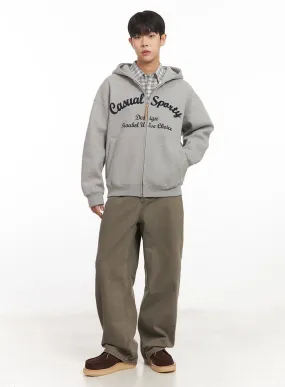 Men's Cotton Washed Wide-Leg Pants IM527