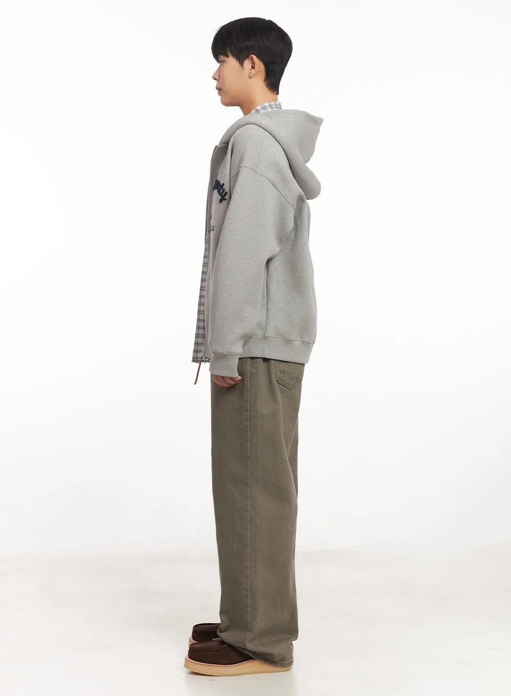 Men's Cotton Washed Wide-Leg Pants IM527