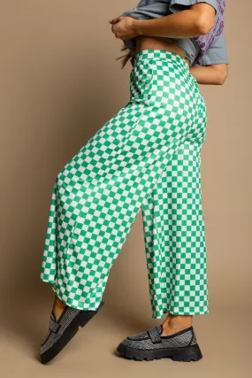 My Reputation Checkered Pants - Green [S-3X]