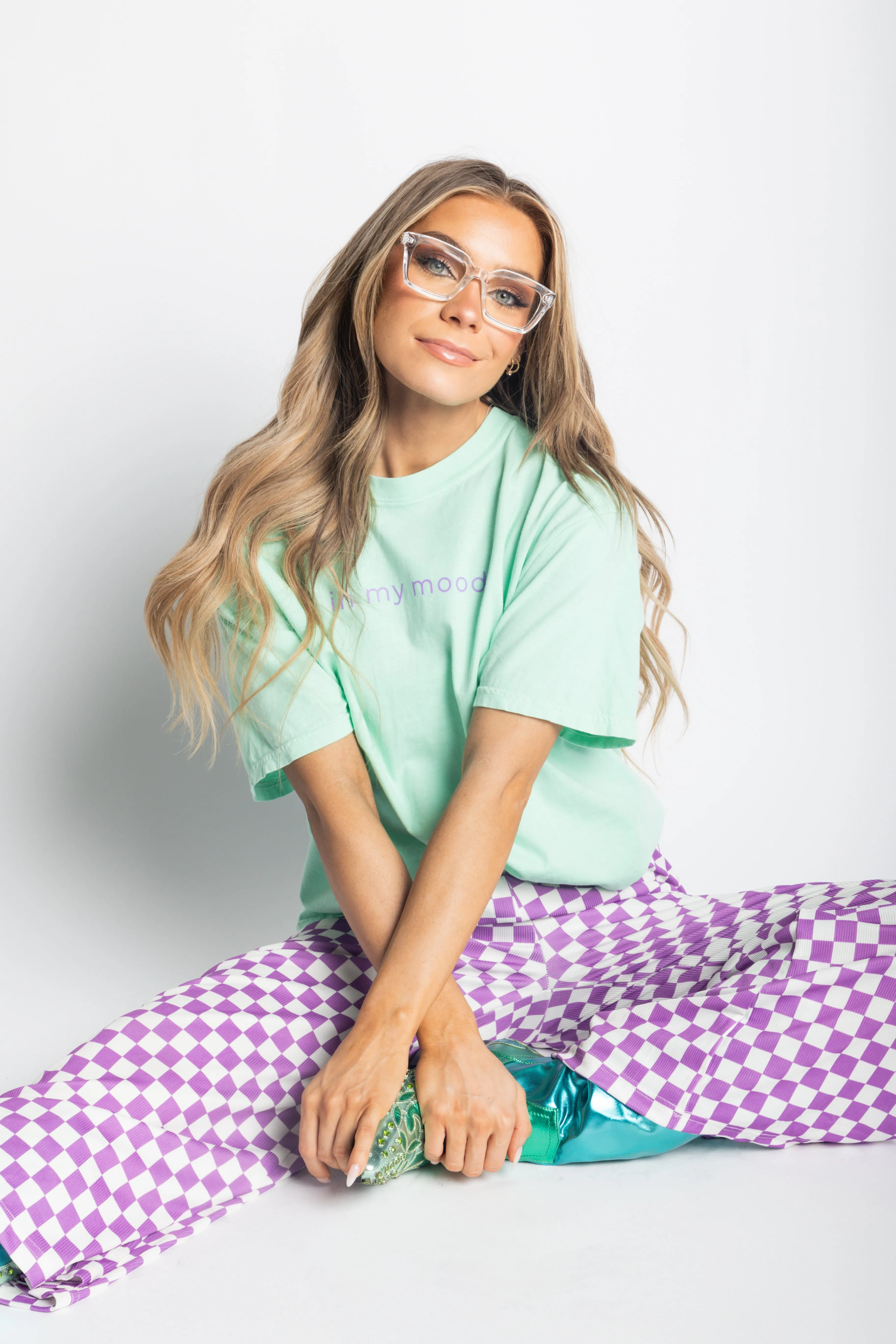 My Reputation Checkered Pants - Lilac
