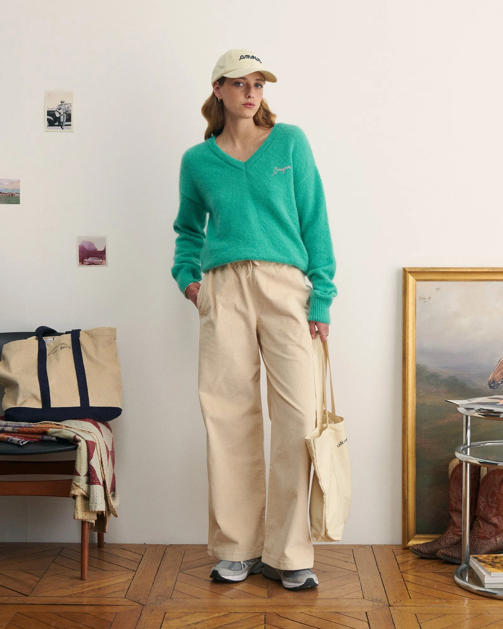 "Bonjour" bernier sweater