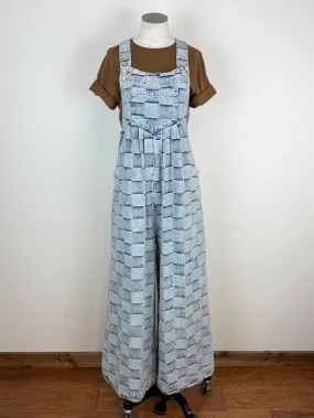 Raya Checkered Wide Leg Overalls