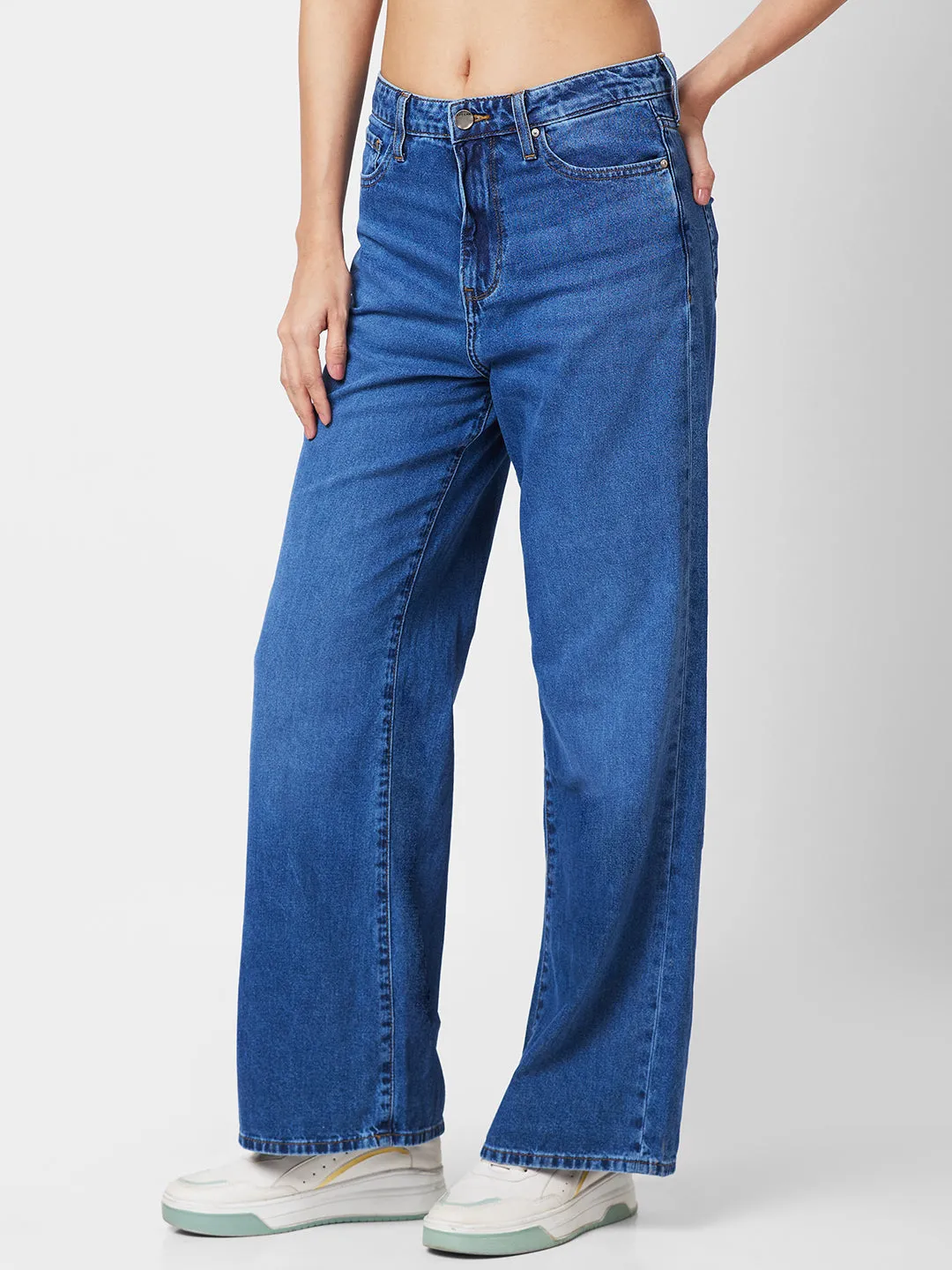 Spykar Women High-Rise Light Fade Stretchable Jeans