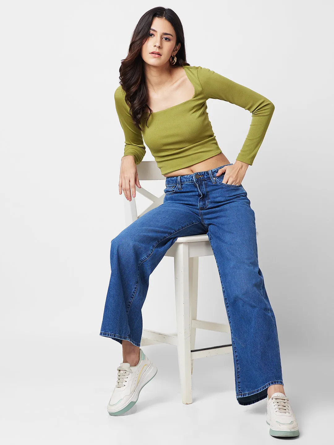 Spykar Women High-Rise Light Fade Stretchable Jeans