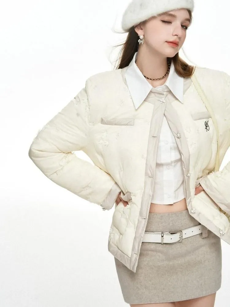 White duck down jacket【s0000004049】