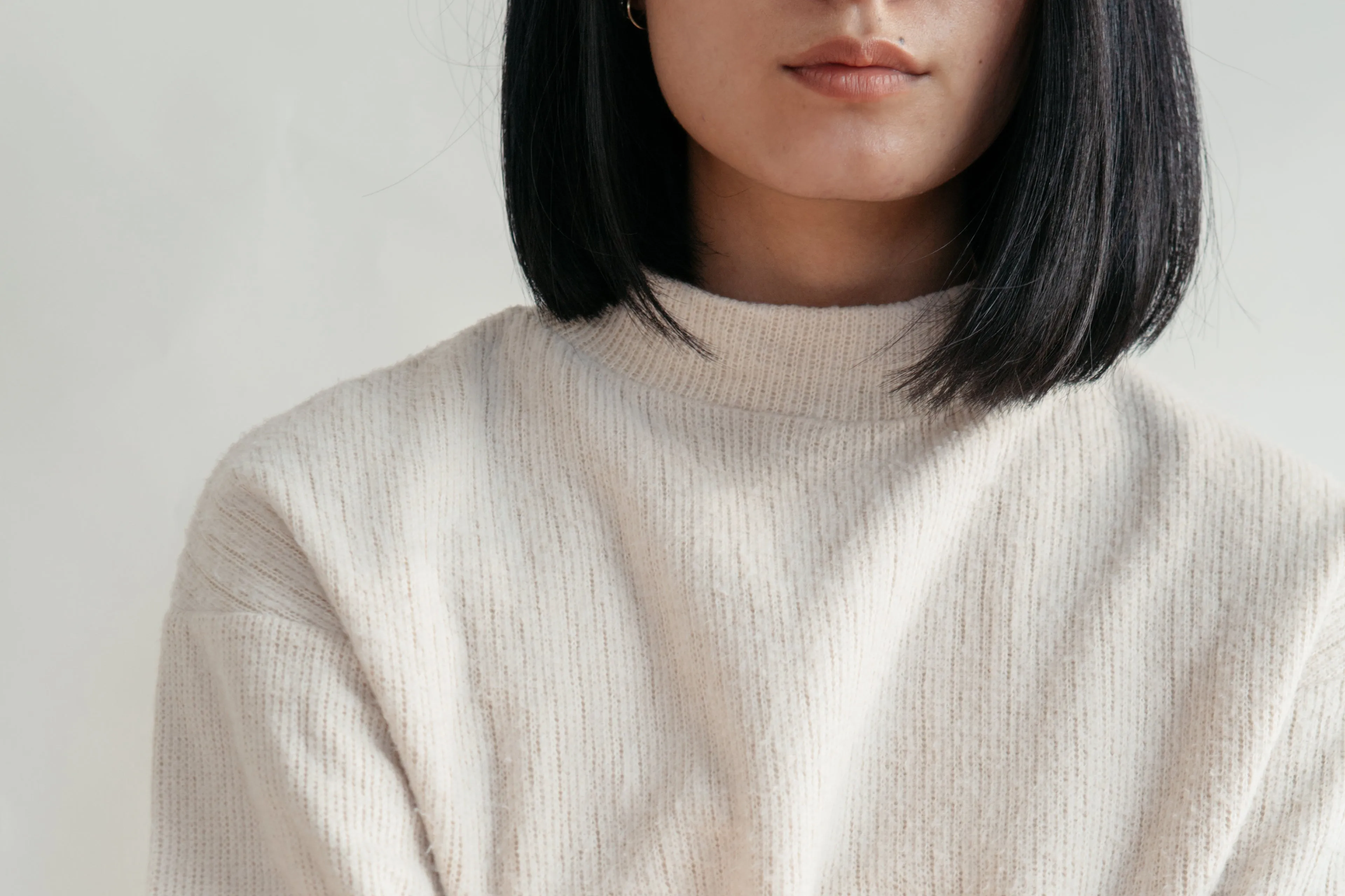 wool sweater hand knitting